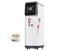 Macchina for schiumare il latte a vapore commerciale, macchina for schiumare l'acqua bollente a vapore completamente automatica da 2000 W,macchina for schiumare il latte a vapore elettrico(White)