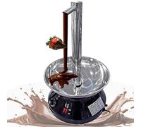 Macchina for sciogliere il cioccolato commerciale for la casa con design a rubinetto, riscaldatore elettrico for cioccolato con controllo preciso della temperatura, facile da pulire(Black)