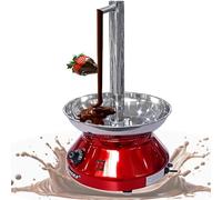 Macchina for sciogliere il cioccolato commerciale for la casa con design a rubinetto, riscaldatore elettrico for cioccolato con controllo preciso della temperatura, facile da pulire(Red)