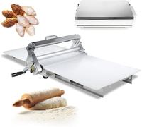 Macchina for sfogliare la pasta, Macchina for sfogliare pieghevole, Spessore regolabile del rullo for pasta, con sfogliatrice manuale for sfogliatrice, for pizza, croissant, pasticceria fondente(400)