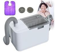 Macchina for shampoo elettrica portatile, con 2 testine massaggianti, dispositivo di nebulizzazione dell'acqua autonomo, for persone costrette a letto, disabili, anziani, assistenza domiciliare