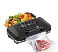 Macchina for sottovuoto, sigillatrice for alimenti completamente automatica 10 in 1 da 95 KPA, display touch, potente sistema di sigillatura con doppia saldatura a caldo, taglierina integrata