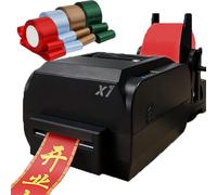 Macchina for stampa a nastro satinato 1 riga/2 righe/4 righe Stampante a nastro digitale 150 mm/s Stampante for etichette Macchina for stampa a caldo, larghezza regolabile, supporta le lingue(Single r