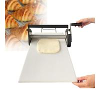 Macchina for stendere la pasta compatta in acciaio inossidabile con grande tavola da 39"x15,5", macchina for manuale, regolabile(Rs201)