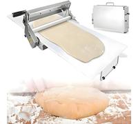 Macchina for stendere la pasta pieghevole con tavola for sfoglia da 23,6'' X 11,8"/35,4'' 15,7", sfogliatrice manuale in acciaio inossidabile(Commercial)