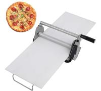 Macchina for stendere la pasta pieghevole, impostazioni di spessore regolabili in acciaio inossidabile da 12"/15,5", for pizza, croissant, pasticceria, biscotti(RS201)