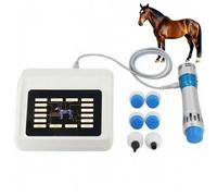 Macchina for Terapia Ad Onde D'urto for Cavalli, Macchina for Terapia Ad Onde D'urto for Alleviare Il Dolore di Cavalli E Animali, con 7 Testine Massaggianti, Touch Screen HD, Energia 10-300 MJ
