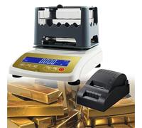 Macchina For Test Purezza Dell'oro Analizzatore Densità Metalli Preziosi Con Stampante For Etichette Dati Precisione 0,001g For Gioiellerie Banchieri Su Pegno Banche Laboratori Ricerca(1200k)