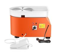 Macchina For Tornio Da Vasaio Elettrico, Piastra 25 Cm, 350 W, Maniglia Manuale, Pedale, For La Scuola, Lavorazione Del'argilla In Ceramica, Formatura, Fai Te, Arte E Artigianato Ruota Stabile Fluido