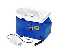 Macchina for tornio elettrico senza spazzole da 350 W, mini tornio for ceramica, strumento for modellare la ceramica, lavabo lavabile con pedale,Robusto e stabile