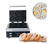 Macchina For Waffle Commerciale Macchina For Ciambelle Elettrica A 6 Fori Doppia Faccia Con Piastre Antiaderenti For Cucine Professionali Colazione In Famiglia