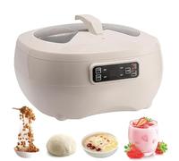 Macchina for yogurt, macchina for yogurt automatica da 8 litri con temperatura regolabile e display LCD, macchina for lievitare l'impasto multifunzione, for yogurt fatto in casa(White)