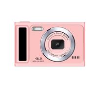 Macchina Fotografica, 1080P 48MP Fotocamera Digitale Compatta con Scheda 32G, Digital Camera con Zoom Digitale 16X Per Bambini Adolescenti Adulto Principianti(Pink+32G+TYPE-C+USB)