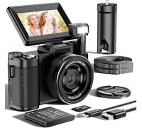 Macchina Fotografica 5K 64MP Zoom Digitale 18X Autofocus Fotocamera Digitale, Schermo IPS 3" Rotante a 180°, Fotocamera per Vlogging con Scheda di Memoria da 32GB,per Principianti