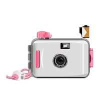 Macchina fotografica a pellicola riutilizzabile Macchina fotografica a pellicola impermeabile ricaricabile da 35 mm, con immagini una sola volta, stile retrò impermeabile da 5 m(P,With film)