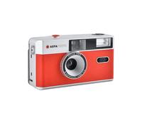 Macchina fotografica analogica - AGFAPHOTO - Compatta 35mm - Rossa - Riutilizzabile - Flash integrato