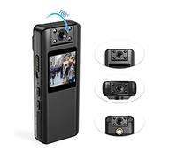 Macchina fotografica d'azione A22 1080P Mini telecamera digitale for visione notturna a infrarossi con schermo a LED Piccola videocamera Body Cam for Home Office ( Color : Only Camera , Size : XS )