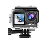 Macchina fotografica d'azione Action Camera 5K 4K 60FPS EIS Obiettivo intercambiabile 48MP Zoom Stabilizzatore elettronico Fotocamera WiFi Action Camera for Vlog ( Color : Action Camera 5K B , Size :
