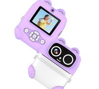 Macchina fotografica di stampa immediata verde per i bambini in divertimento a forma di gatto permanente della batteria sicura della sostanza dei bambini della macchina fotografica digitale