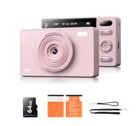Macchina Fotografica Digitale Fotocamera con Scheda 64GB: 16X Zoom 48MP Videocamera Autofocus 1080P Vlog Camera 2 Batteria Fotocamera Compatta per Adolescenti Adulti