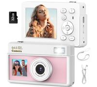 Macchina Fotografica Digitale Fotocamera Digitale Compatta 4K 64MP Scheda da 32