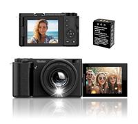 Macchina Fotografica Digitale Rollei Compactline Fotocamera 4K 64MP Zoom Ottico 10X Digital Camera con 2,88'' Schermo Flip 180° per Adolescenti Principianti, Fotocamera-Digitale-Macchina-Fotografica