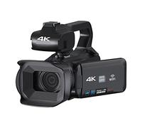Macchina fotografica digitale, Videocamera professionale Full 4K Videocamera da 64 MP for lo streaming di webcam digitale Fotografia Registratore Vlog Messa a fuoco automatica 18X(128G SD Card)