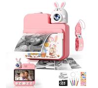 Macchina fotografica per bambini con stampa istantanea, regalo di compleanno per ragazze e ragazzi, fotocamera autofocus da 3 pollici per bambini da 3 4 5 6 7 8 9 10 11 12 anni ragazza ragazzo con