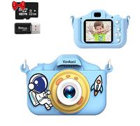 Macchina Fotografica Per Bambini Per Ragazze e Ragazzi 2.0 Pollici IPS Schermo 1080P 40M HD Videocamera per Bambini Digital Dual Camera 32GB SD Card, lettore Regali di Natale e Compleanno Giocattolo