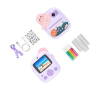 Macchina fotografica per bambini Piccola Stampante Stampa Schermo 2.4Inch 48MP 1080P Video Digitale Per Compleanno Viaggi Esterni Macchina Fotografica Portatile del Silicone Per Viaggi