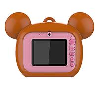 Macchina fotografica portatile per bambini, stampante fotografica istantanea per bambini, fotocamera digitale con selfie video con schermo da 2,0 pollici video HD 1080P per ragazze(16G, rosa)