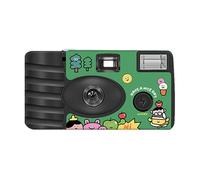 Macchina fotografica retrò compatta usa e getta 27 precaricata pellicola a colori semplice funzionamento ideale per principianti e collezionisti viaggiatori facile da usare fotocamera a pellicola per