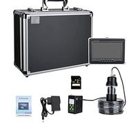 Macchina Fotografica Subacquea, Schermo a colori da 9 pollici DVR. Registratore 20m 50m 100m 100m Videocamera da pesca subacquea Finder 22 LE. Telecamera rotante DS a 360 gradi(White LEDs 100M)