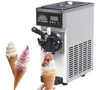 Macchina Gelato Soft Banco Monogusto,Macchina per Gelato Commerciale,Con Compressore Autorefrigerante,4-5 Kg/H Pannello Lcd,Pulizia Automatica Preraffreddamento per Gelato Soft,Yogurt,Cream