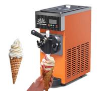 Macchina Gelato Soft Da Banco Monogusto,Macchina per Gelato Commerciale,Con Compressore Autorefrigerante,4-5 Kg/H Pannello Lcd,Pulizia Automatica Di Preraffreddamento per Gelato Soft,Yogurt,Orange