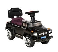 Macchina Giocattolo Cavalcabile Fuoristrada per Bambini, Macchina Bambini con Fari e Musiche, Età 18-36 Mesi, 68x30.5x41.5cm, Nero