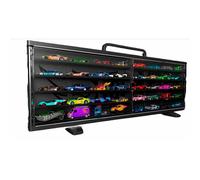 Cefa Toys - Valigetta Hot Wheels Modulare, spazio per 40 auto (non incluse) per fan e collezionisti adulti, colore nero (04628)