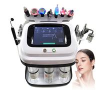 Macchina HydraFacial Professionale 10 in 1, Macchina Viso Idrogeno Ossigeno con Schermo LCD da 8 pollici,Pulizia Idratante della Pelle, Favorisce l'Assorbimento Nutritivo,per Casa,Spa,Centro Estetico