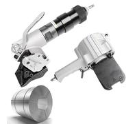 Macchina imballatrice pneumatica, strumento di reggiatura della cinghia del metallo con tenditore e sigillante della taglierina per materiali da costruzione e carico, larghezza 19mm/25mm/32mm