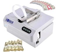 Macchina impacchettatrice automatica delle banconote, reggiatura intelligente della valuta per l'imballaggio efficiente dei soldi, piccola soluzione vincolante trasversale