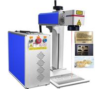 Macchina Incisione Laser Fibra 50W 200×200mm, Incisore e Taglierino Professionale per Metalli e Gioielli