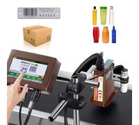Macchina industriale del codificatore del getto di inchiostro con il touch screen, stampante automatica per il testo, codice a barre, codice di QR, data di scadenza sulla linea di produzione, 25.4mm