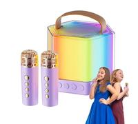 Macchina karaoke - Altoparlante portatile con microfono | Altoparlanti di karaoke wireless a colori RGB | Macchina da karaoke mobile all'aperto per amici, campeggio, picnic