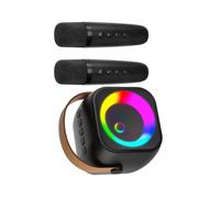 Macchina Karaoke Con 2 Microfoni Bluetooth compatibile Altoparlante Microfono Per Le Ragazze Partito Canto Set Bluetooth Compatibile Con Microfono Per Cantare