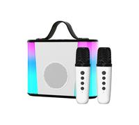 Macchina Karaoke Per Bambini altoparlante surround da 10W con microfoni | Set Macchina Karaoke Bambini Ideale per Feste, Picnic, Campeggio, Riunioni di Famiglia, in Piazza e durante i