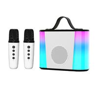 Macchina Karaoke Per Bambini con 2 Microfoni Wireless e Altoparlante | Piccola Macchina Karaoke Adatto A Feste, Picnic, Campeggio, Viaggi, Riunioni Familiari, Piazza, Casa