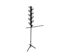 Macchina Lanciapalline da Tennis, Altezza Regolabile 137-187 Cm, Non Richiede Elettricità, for L'allenamento(Palline Non Incluse)(with Extra Track)