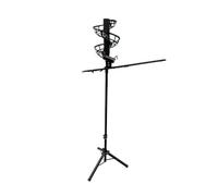 Macchina Lanciapalline da Tennis, Altezza Regolabile 137-187 Cm, Non Richiede Elettricità, for L'allenamento(Palline Non Incluse)(Without Extra Track)