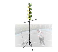 Macchina Lanciapalline da Tennis, Non Elettrici, Regolabile da 130 Cm A 180 Cm, for Bambini Principianti (Palline Non Incluse)(with Extra Track)