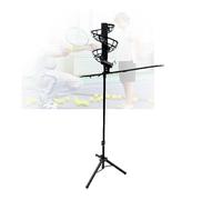 Macchina Lanciapalline da Tennis, Portatile, Non Elettrica, Regolabile da 137 A 187 Cm, for Principianti, Campo Sportivo Domestico(Without Extra Track)